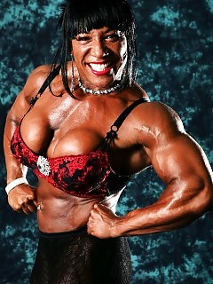 Bodybuilder Girls Black Nylons